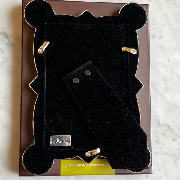 Jonathan Adler French Curve green enamel and polished nickel picture frame - Picture 8 of 15